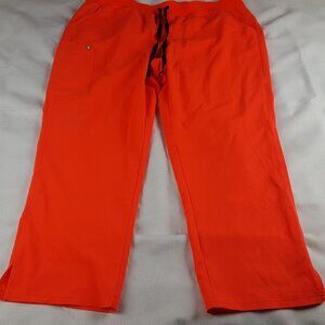 FIGS Scrub Pants Womens XXXL Kade Cargo Fiery Coral PO# 5130 3XL 1SW20007